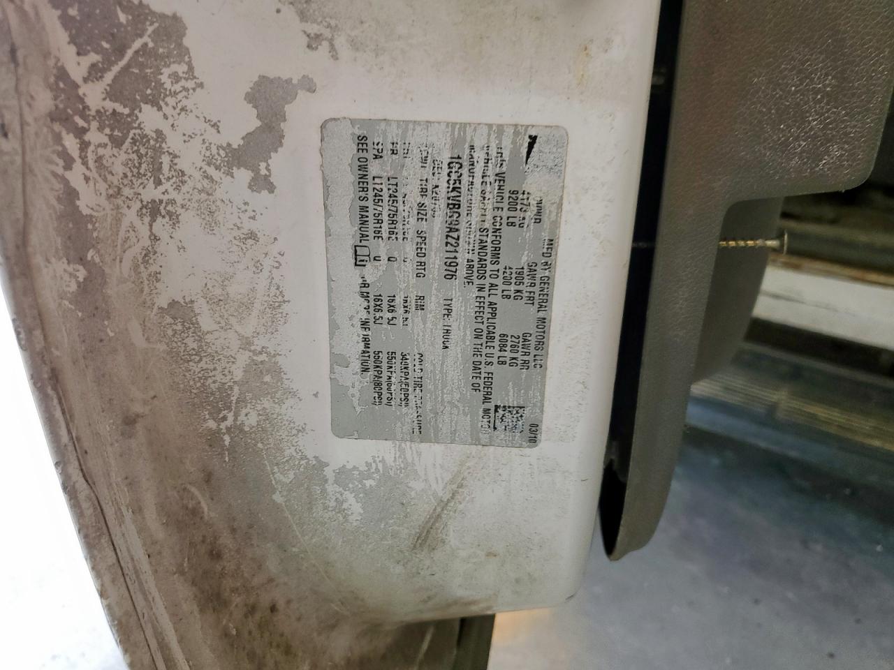 2010 Chevrolet Silverado K2500 Heavy Duty VIN: 1GC5KVBG9AZ211976 Lot: 70369575