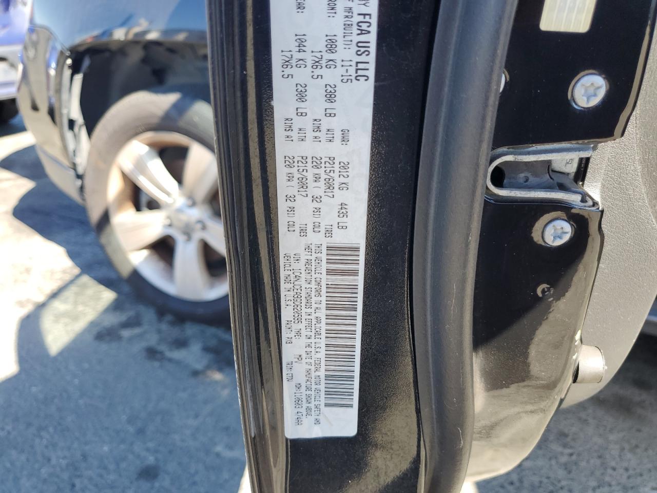 2016 Jeep Compass Latitude VIN: 1C4NJCEA9GD620595 Lot: 68709355