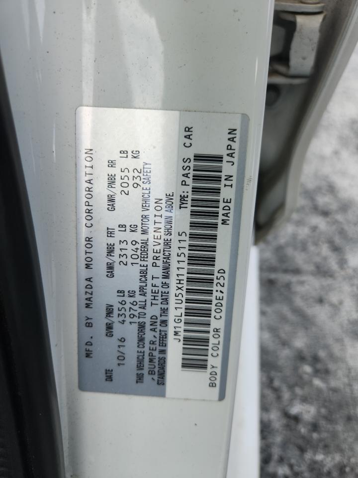 2017 Mazda 6 Sport VIN: JM1GL1U5XH1115115 Lot: 68533895