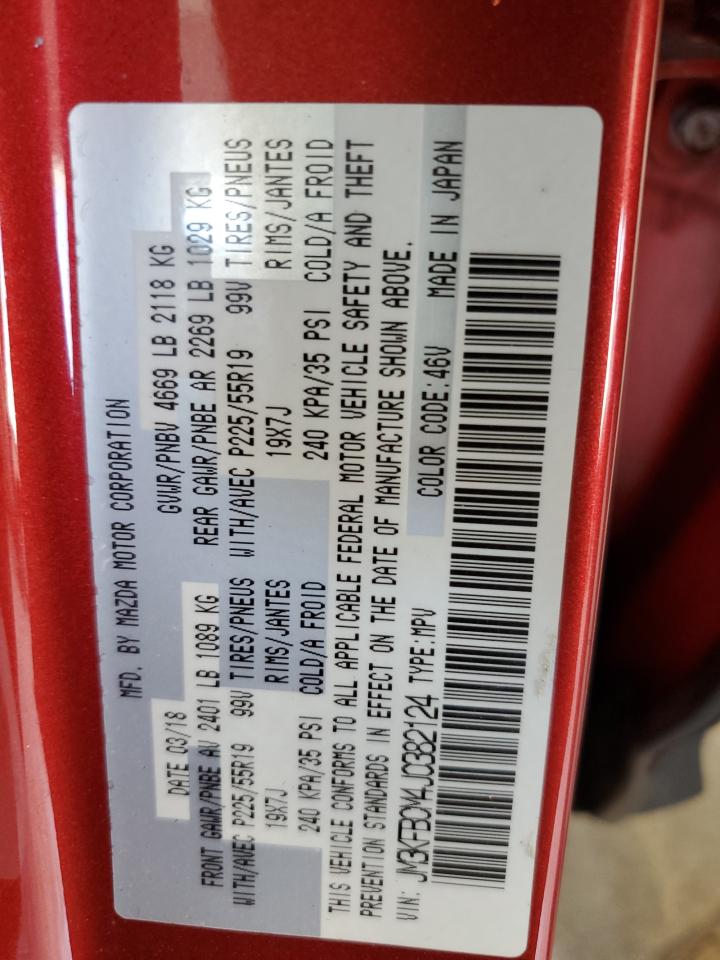 2018 Mazda Cx-5 Touring VIN: JM3KFBCM4J0382124 Lot: 67927585