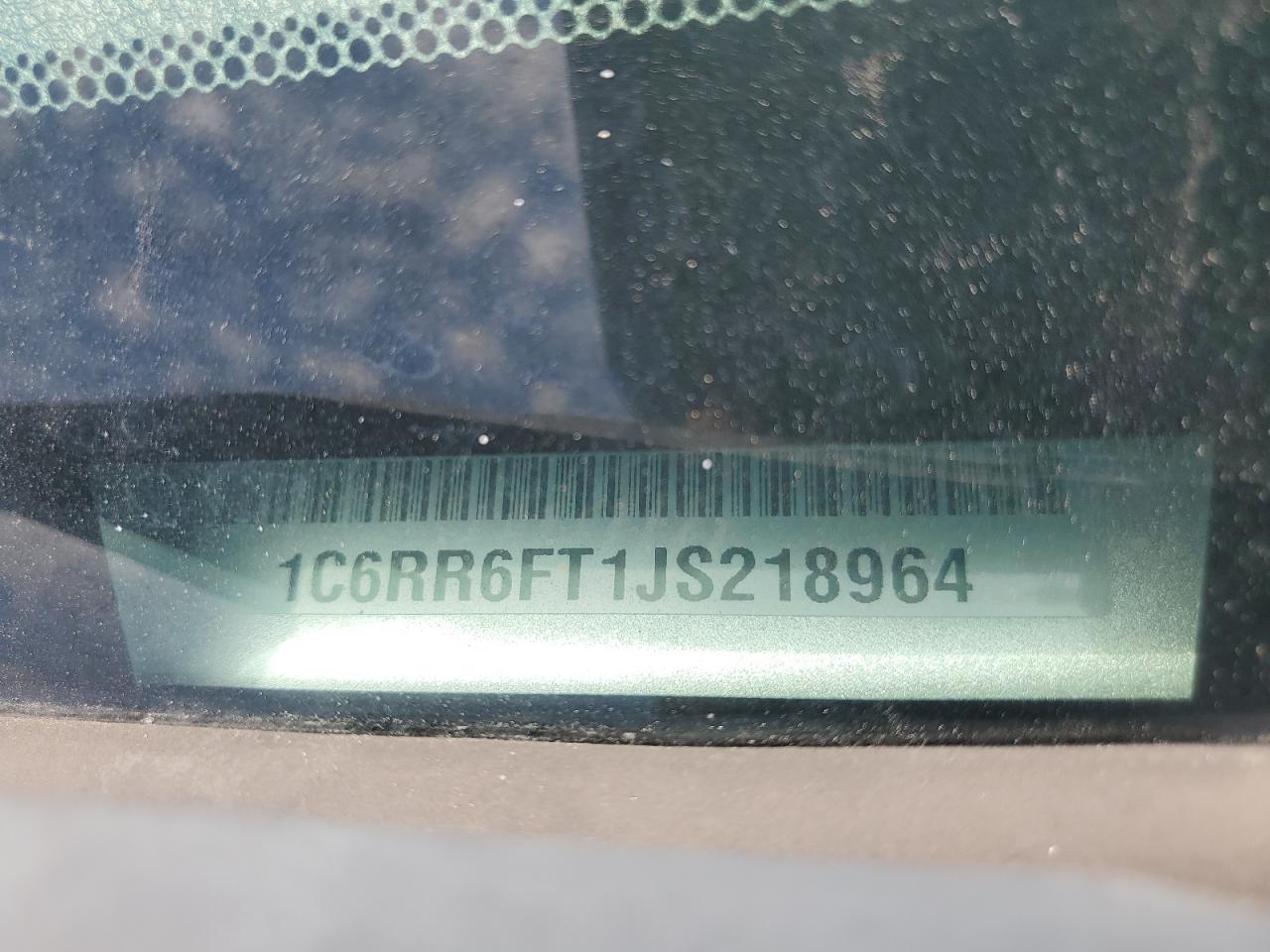 2018 Ram 1500 St VIN: 1C6RR6FT1JS218964 Lot: 69641535
