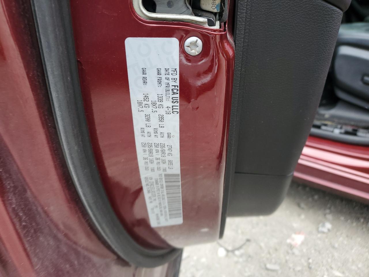 2018 Chrysler Pacifica Touring L Plus VIN: 2C4RC1EG1JR312376 Lot: 69772235