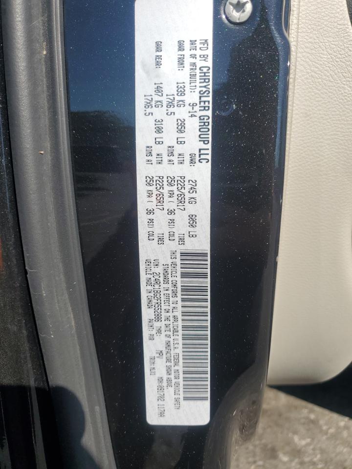 2015 Chrysler Town & Country Touring VIN: 2C4RC1BG2FR552886 Lot: 70068285