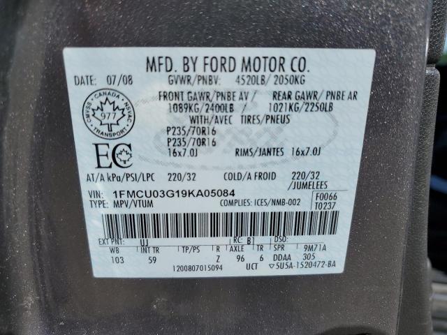 2009 FORD ESCAPE XLT  
