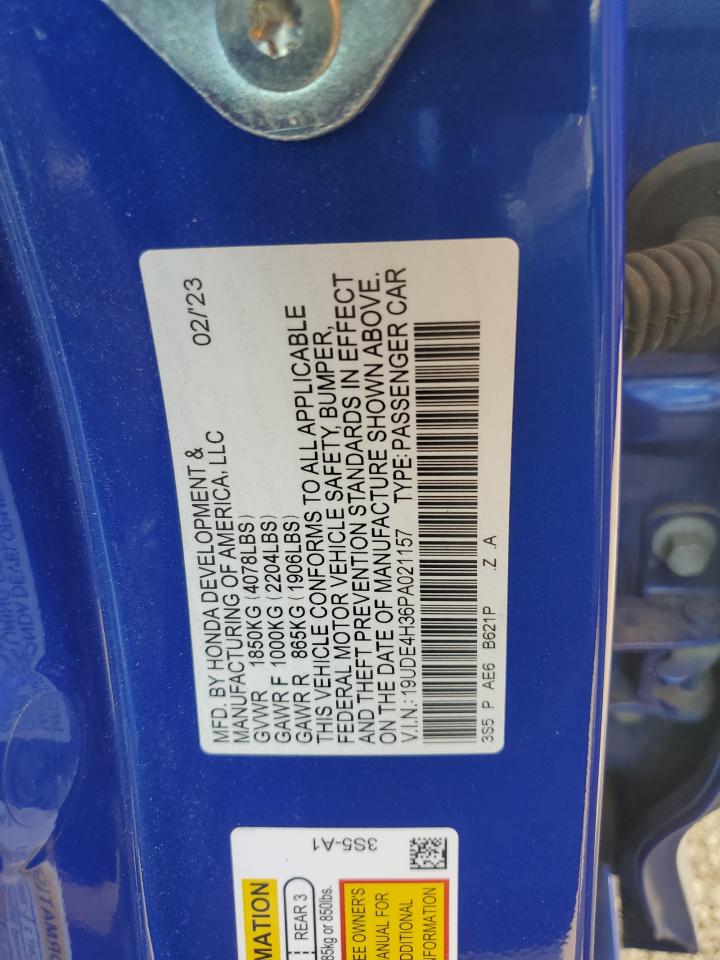 2023 Acura Integra A-Spec VIN: 19UDE4H36PA021157 Lot: 68947295