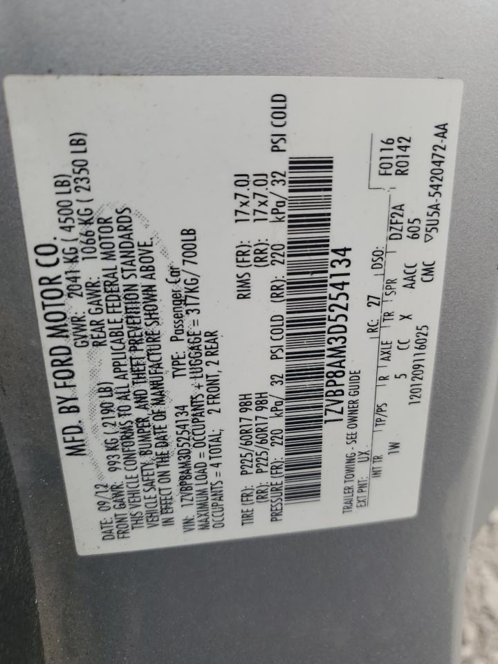 2013 Ford Mustang VIN: 1ZVBP8AM3D5254134 Lot: 69618685