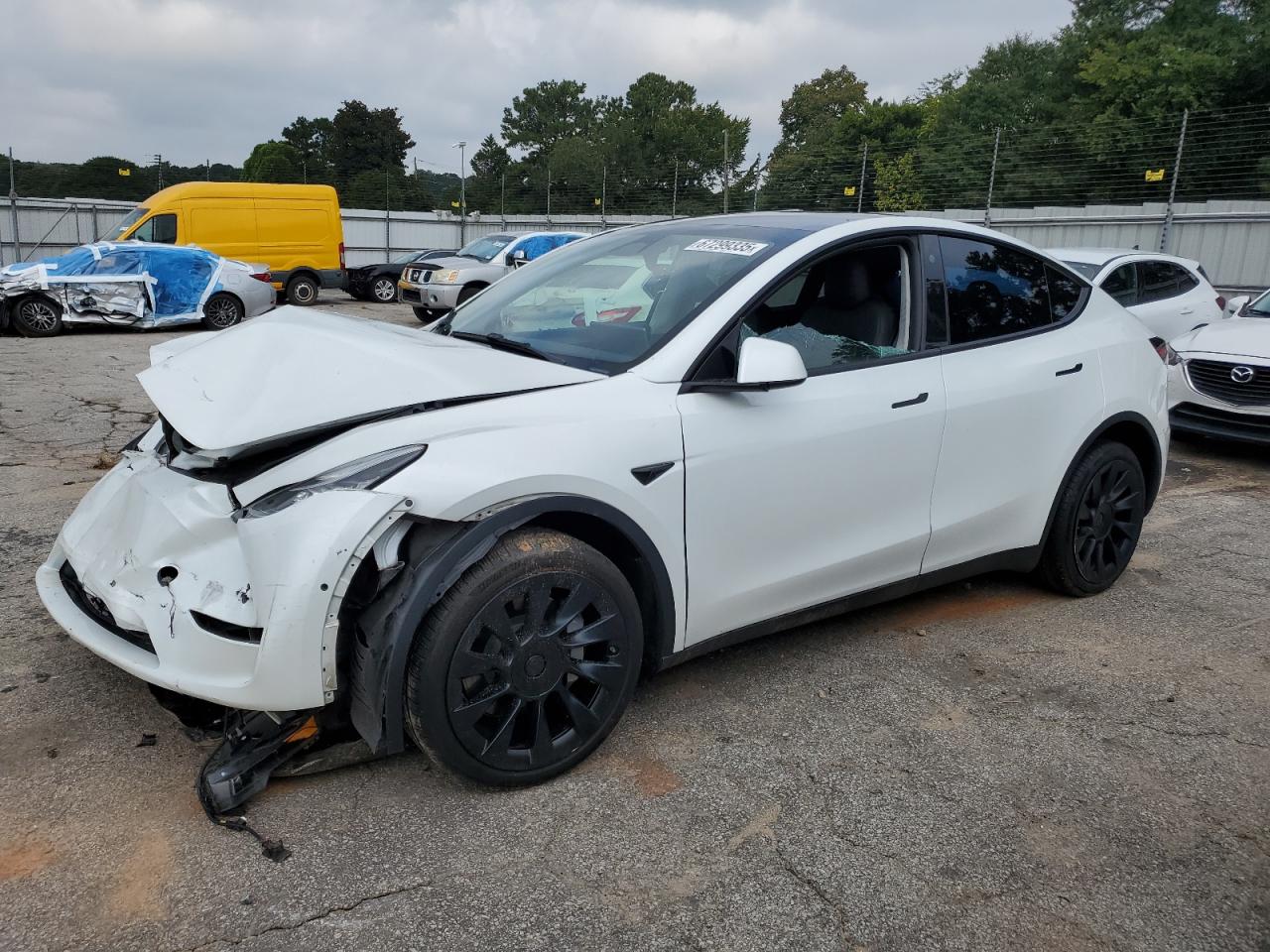 2022 Tesla Model Y white null electric 7SAYGDEE7NF570924 photo #1
