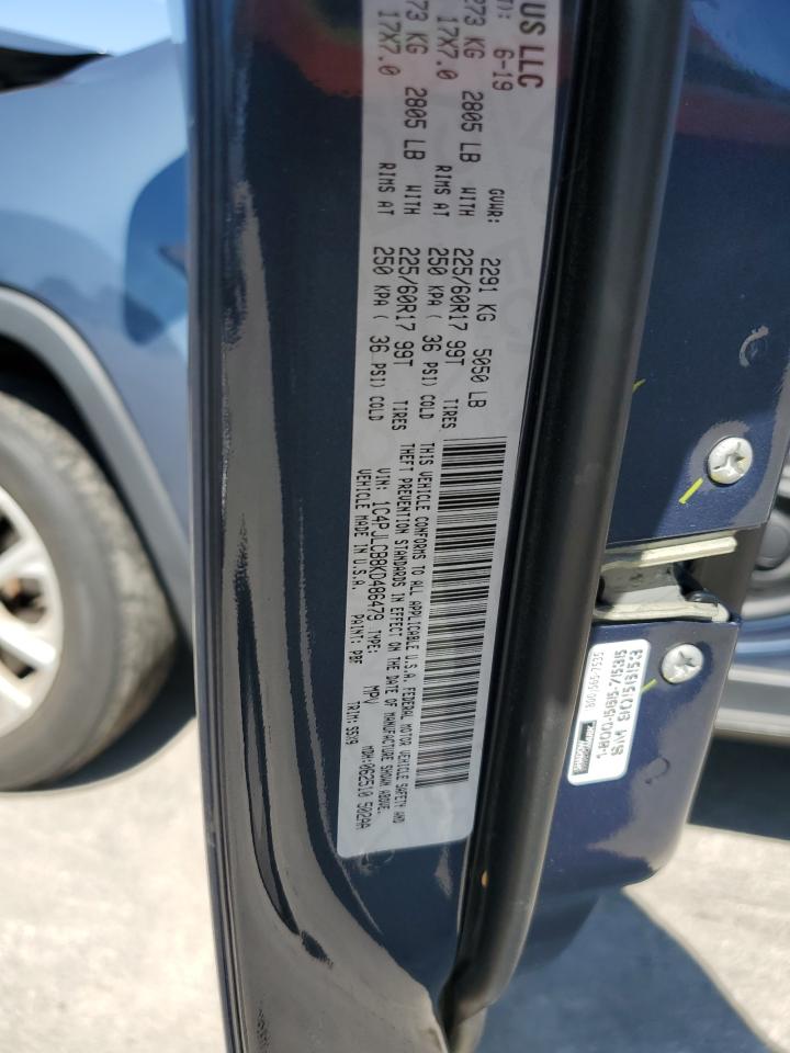 2019 Jeep Cherokee Latitude VIN: 1C4PJLCB8KD486479 Lot: 70719465