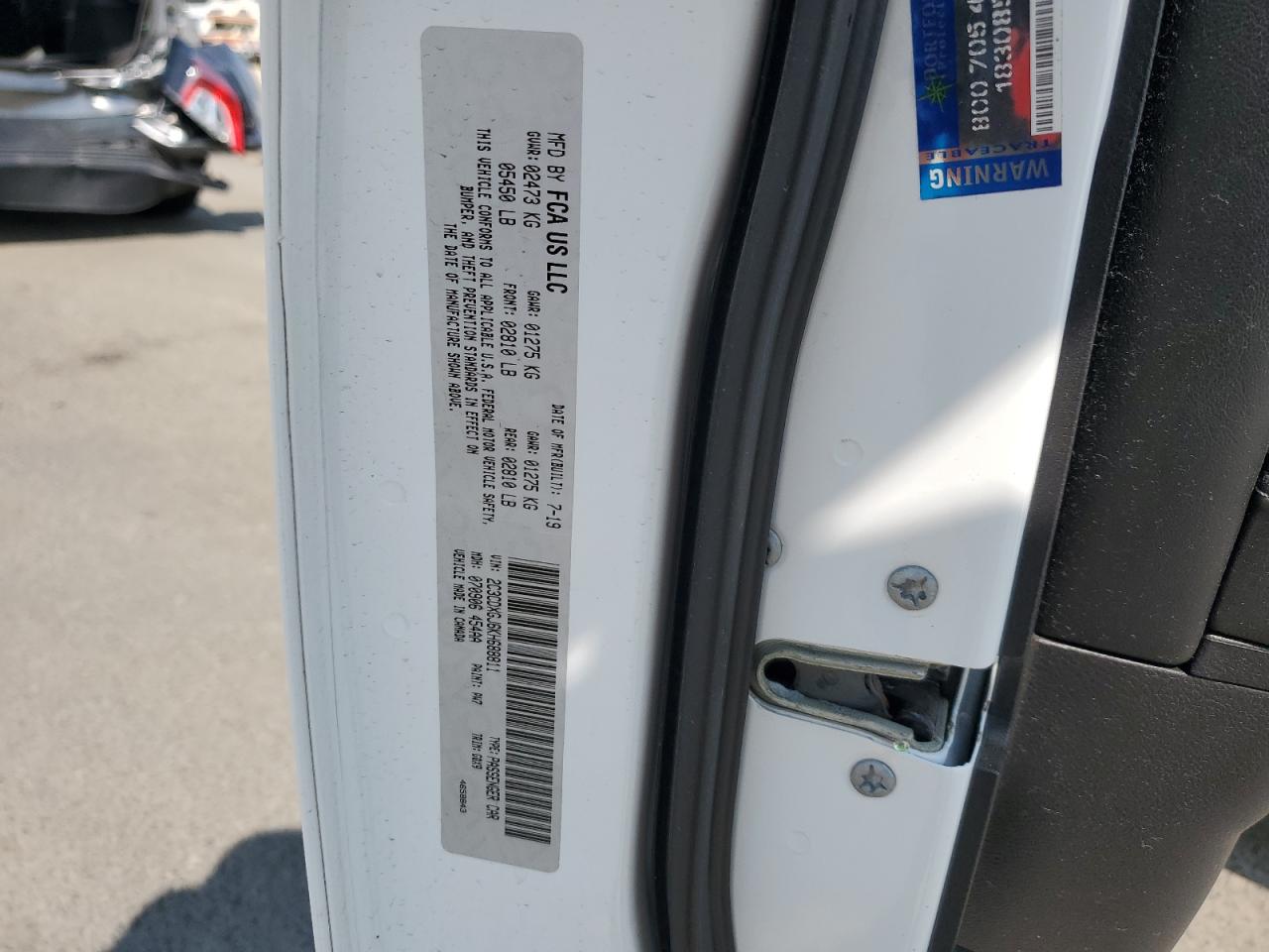 2019 Dodge Charger Scat Pack VIN: 2C3CDXGJ6KH688811 Lot: 70982265