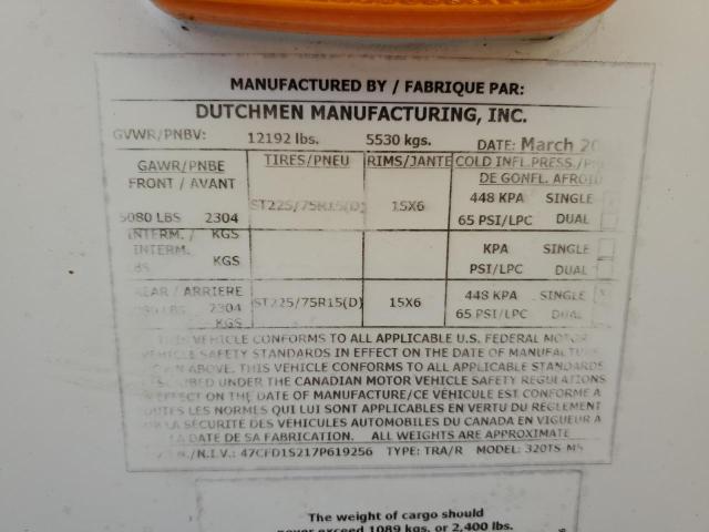 2007 DUTCHMEN DENAL320TS  
