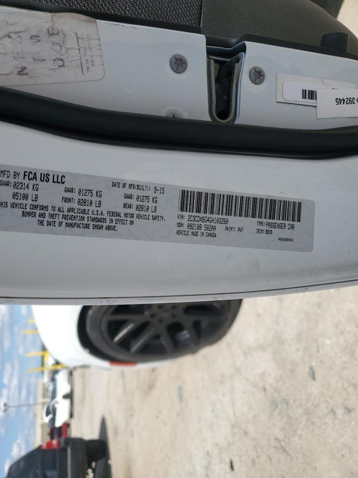 2016 Dodge Charger Se VIN: 2C3CDXBG4GH103260 Lot: 70715205