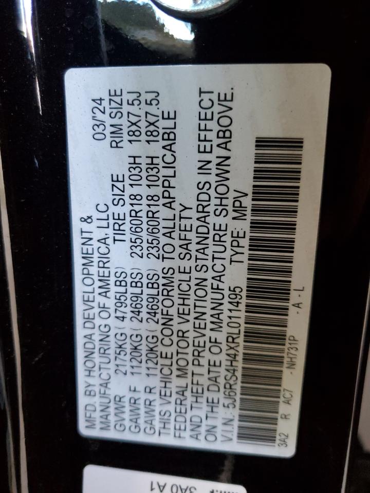 2024 Honda Cr-V Ex VIN: 5J6RS4H4XRL011495 Lot: 70118055