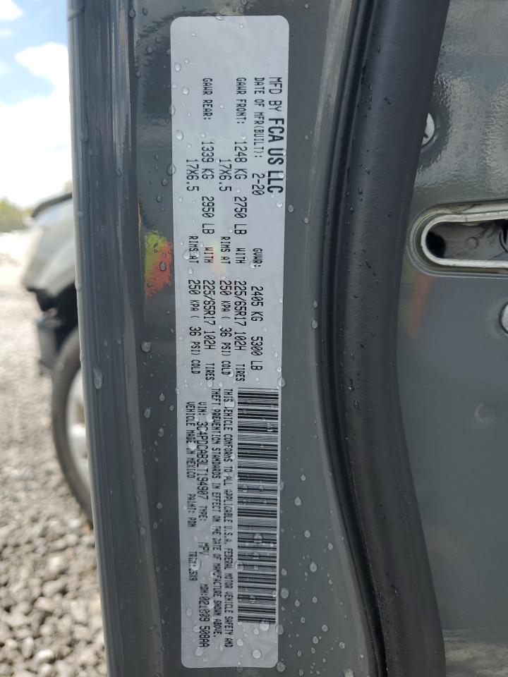 2020 Dodge Journey Se VIN: 3C4PDCAB3LT194907 Lot: 70919665