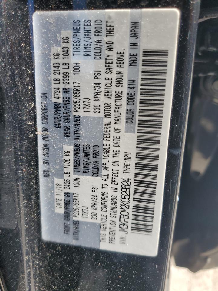 2019 Mazda Cx-5 Touring VIN: JM3KFBCM2K0529624 Lot: 68468215