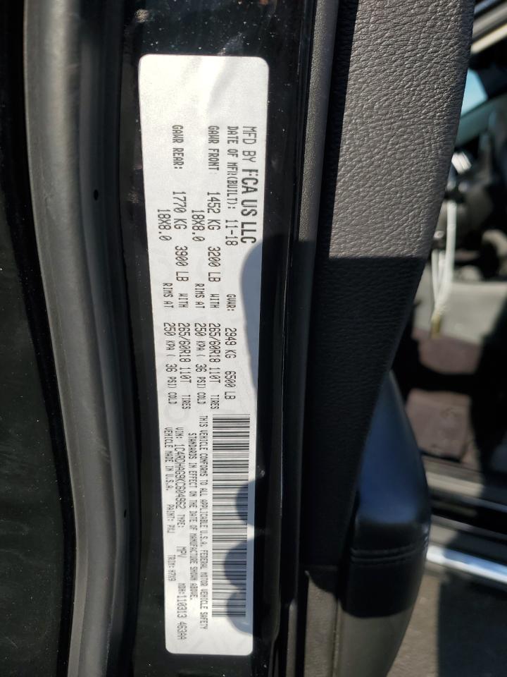 2019 Dodge Durango Sxt VIN: 1C4RDHAG9KC604962 Lot: 67612985