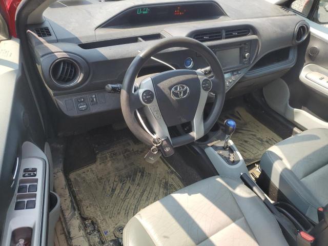 Hatchbacks TOYOTA PRIUS 2012 Czerwony