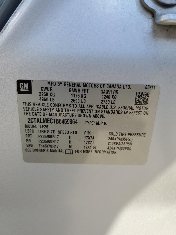 2CTALMEC1B6459364 2011 GMC Terrain Sle