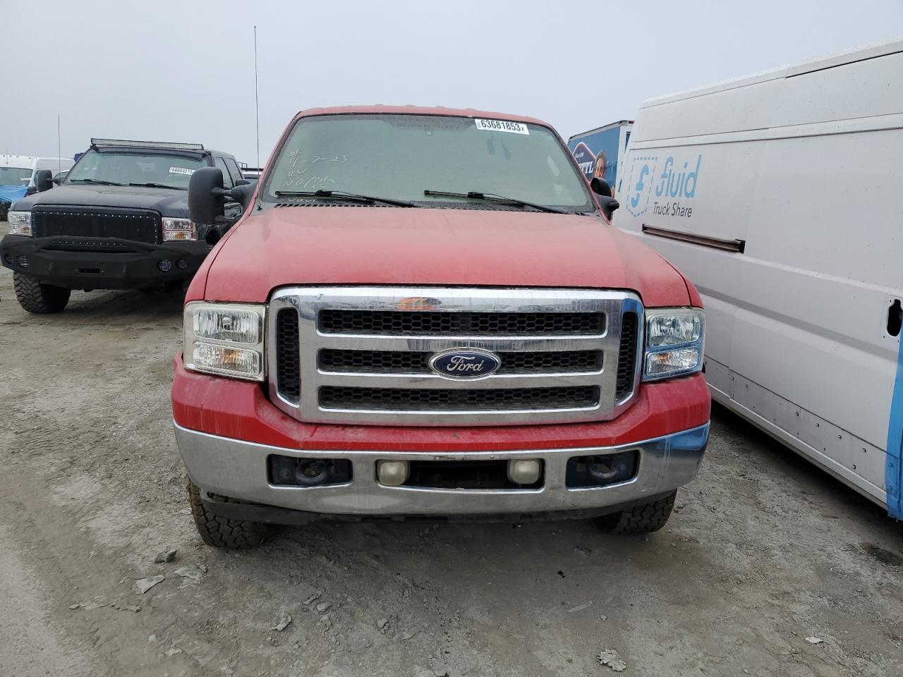 2005 Ford F350 Srw Super Duty VIN: 1FTWW31P95EA56289 Lot: 63681853