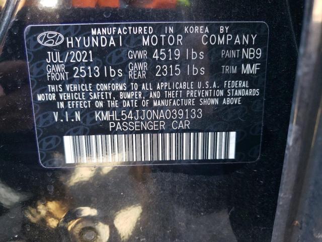 KMHL54JJ0NA039133 Hyundai Sonata HYB 12