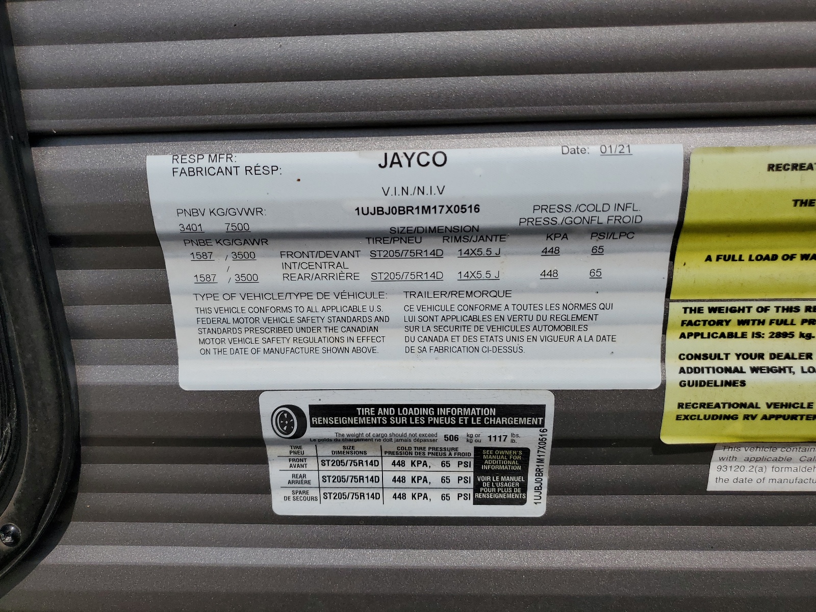 1UJBJ0BR1M17X0516 2021 Jayco Jayflight