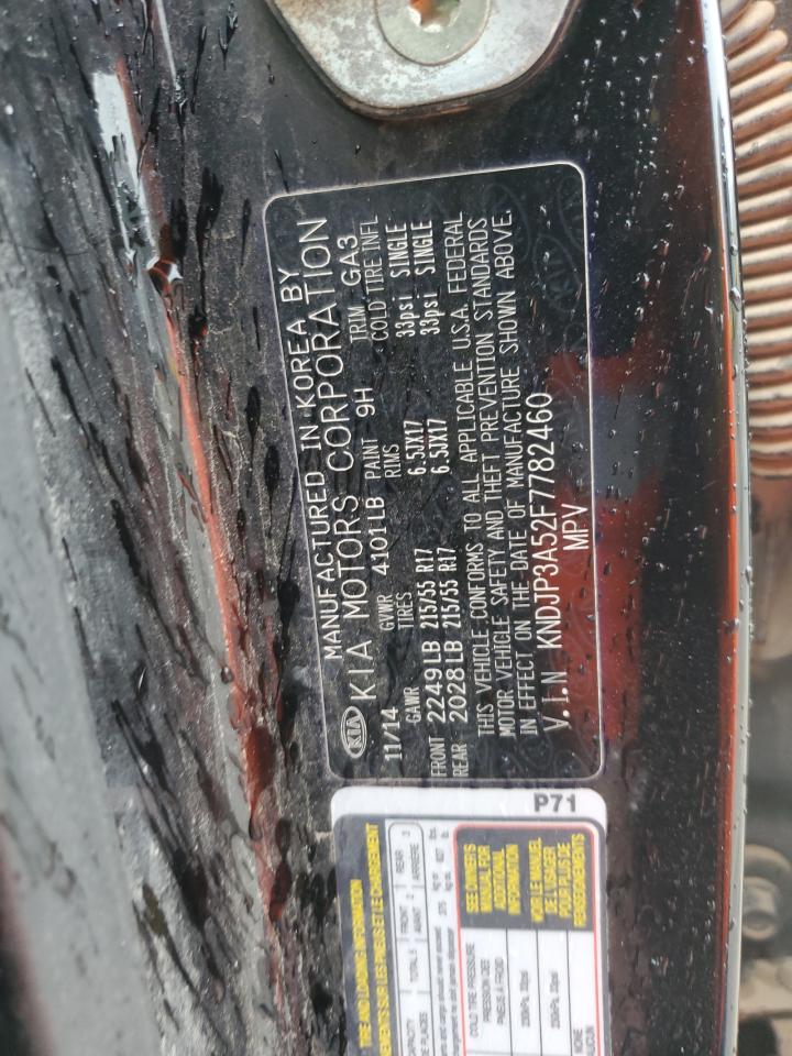 2015 Kia Soul + VIN: KNDJP3A52F7782460 Lot: 80438833