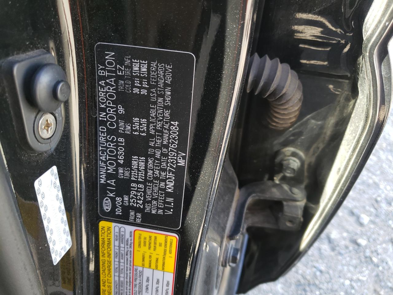 2009 Kia Sportage Lx VIN: KNDJF723197623084 Lot: 53677405