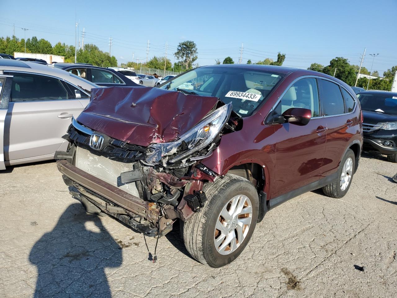 2015 Honda Cr-V Ex VIN: 5J6RM4H52FL116174 Lot: 69934433