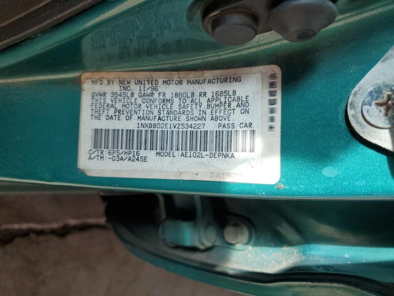 2009 Toyota Corolla Dx VIN: 1NXBB02E1VZ534227 Lot: 81855643