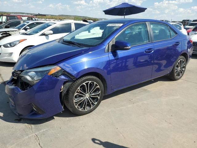  TOYOTA COROLLA 2016 Blue