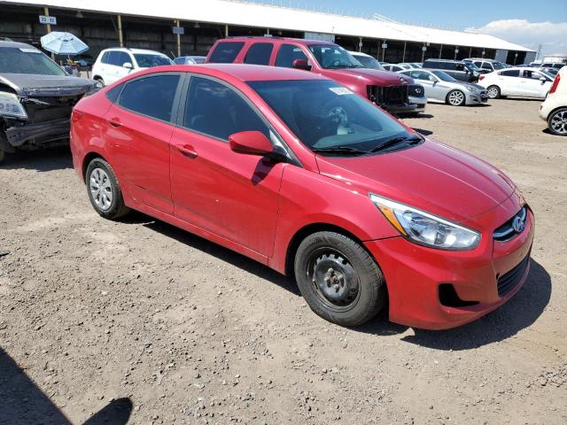  HYUNDAI ACCENT 2016 Red