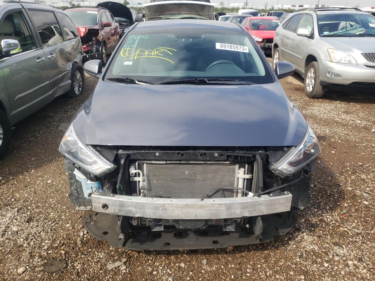 2017 Hyundai Ioniq Blue VIN: KMHC65LC4HU055369 Lot: 69185973