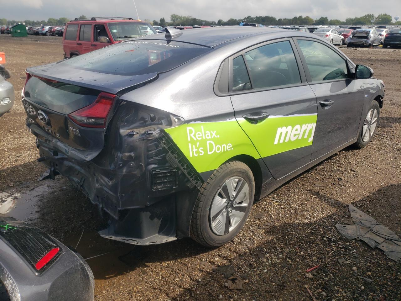 2017 Hyundai Ioniq Blue VIN: KMHC65LC4HU055369 Lot: 69185973