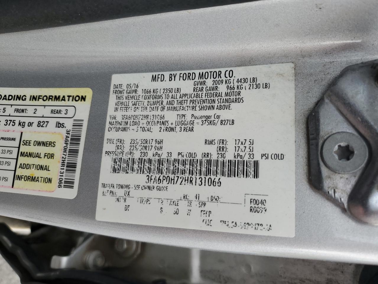 2017 Ford Fusion - Image 13