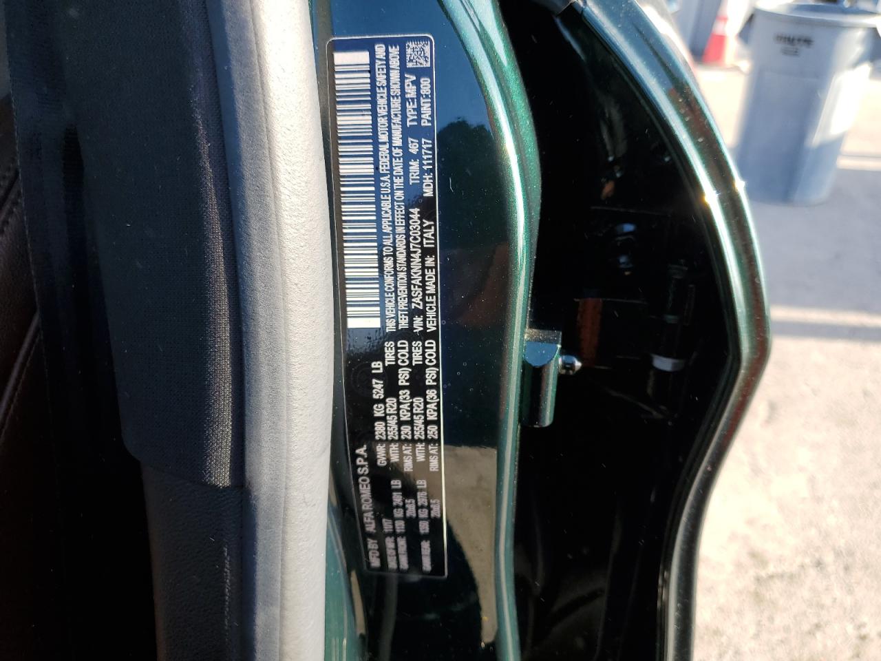 2018 Alfa Romeo Stelvio Ti Sport VIN: ZASFAKNN4J7C03044 Lot: 69041773