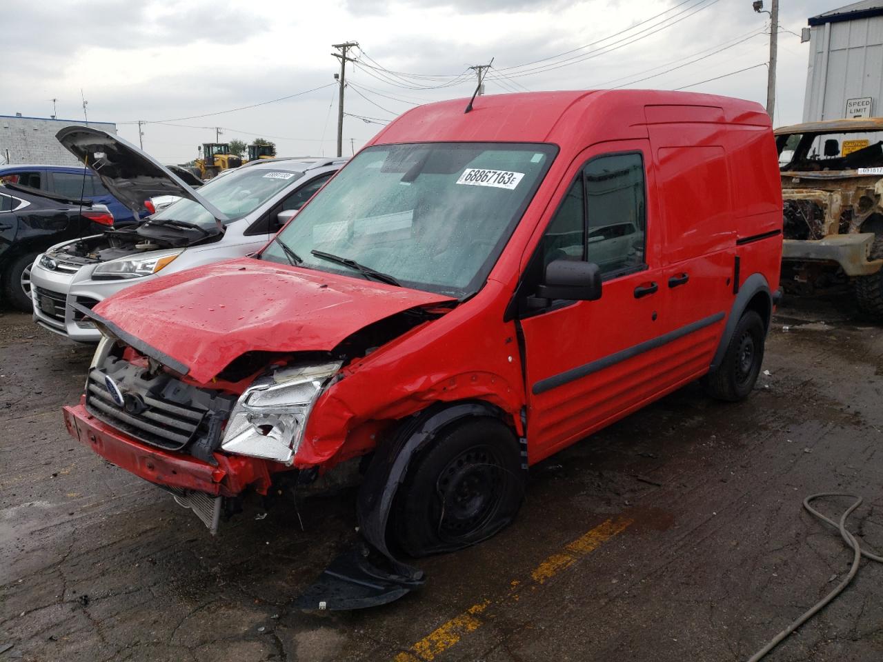 2011 Ford Transit Connect Xlt იყიდება Chicago Heights-ში, IL - Front End