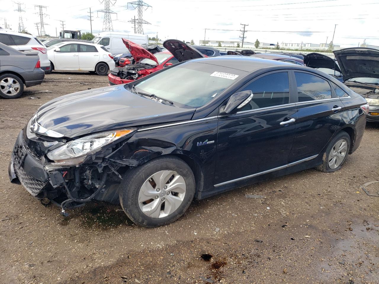 2014 Hyundai Sonata Hybrid VIN: KMHEC4A41EA117945 Lot: 67660273