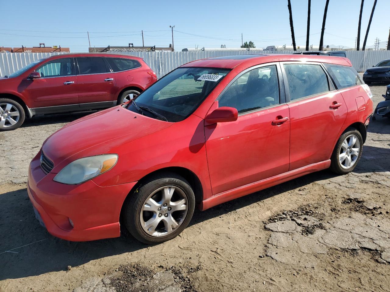 2007 Toyota Corolla Matrix Xr red null gas 2T1KR32E07C626995 photo #1