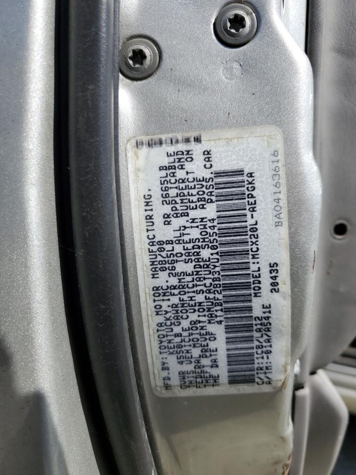 4T1BF28B3YU105544 2000 Toyota Avalon Xl