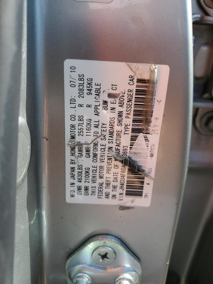 JH4CU4F60AC003693 2010 Acura Tsx