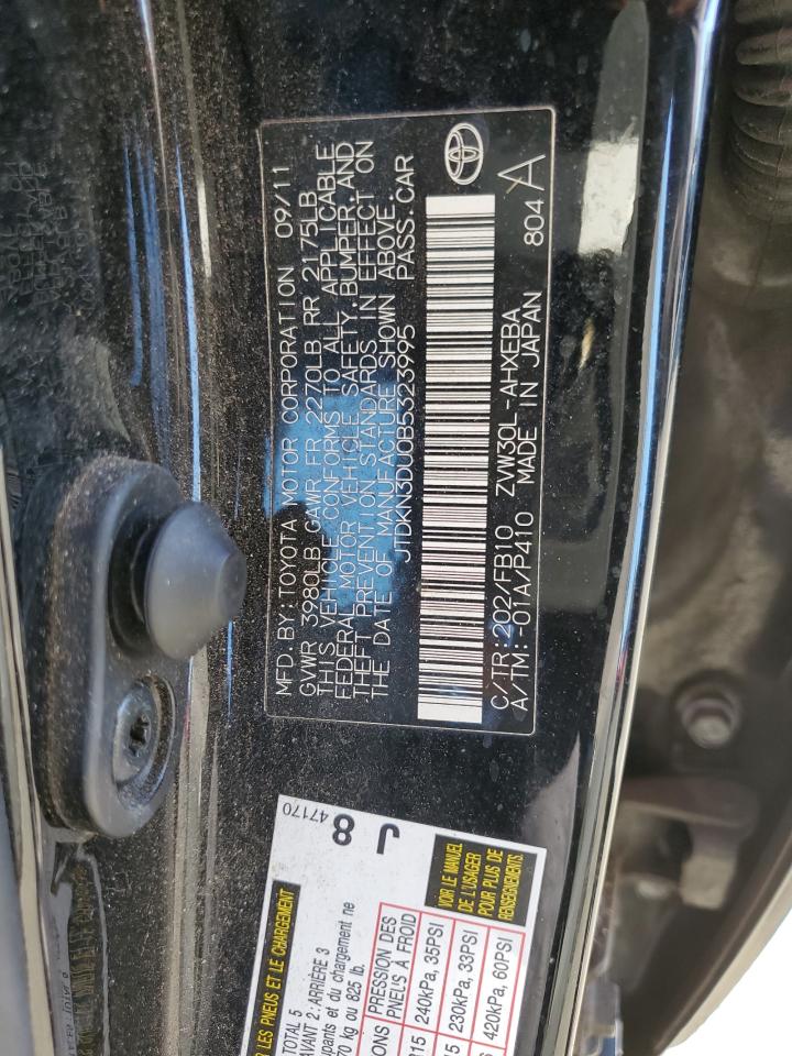 JTDKN3DU0B5323995 2011 Toyota Prius