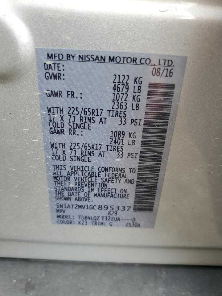 5N1AT2MV1GC895337 2016 NISSAN ROGUE - Image 14