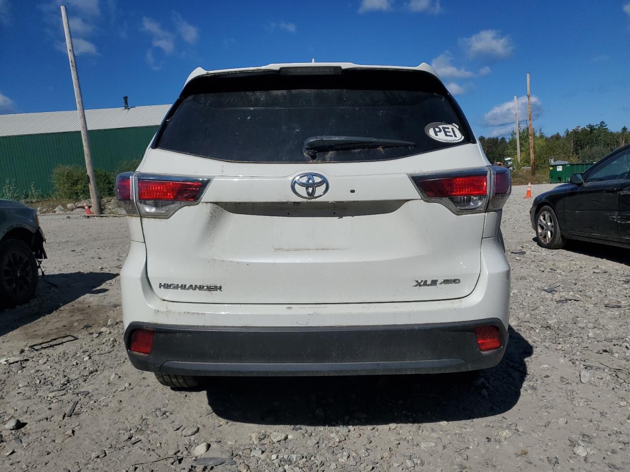 2016 Toyota Highlander Xle VIN: 5TDJKRFH7GS269359 Lot: 69532584