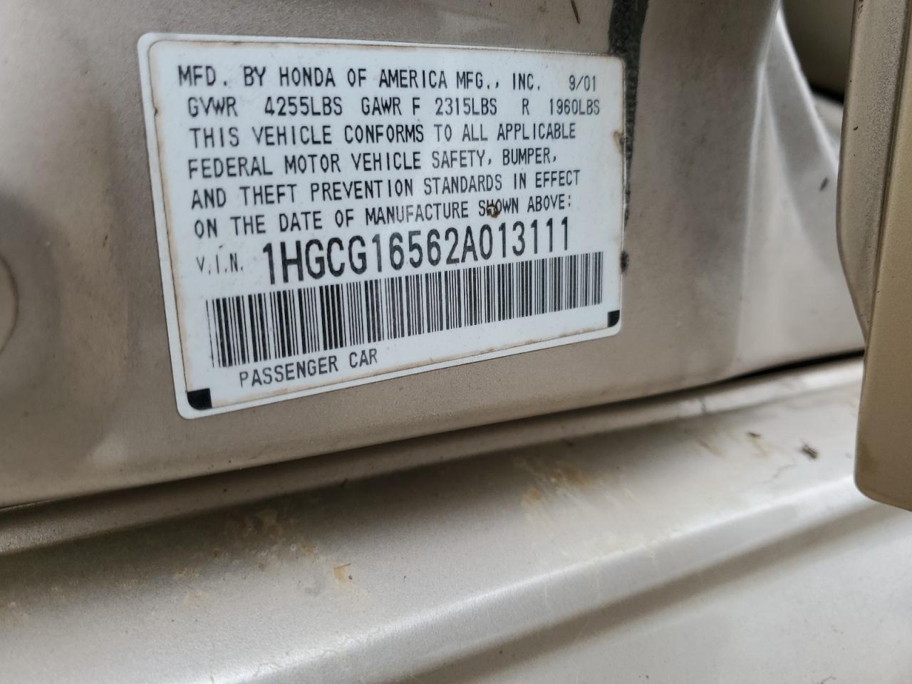 2002 Honda Accord - Image 13