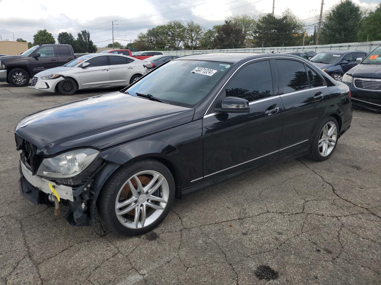 VIN WDDGF8AB0ER318981 2014 MERCEDES-BENZ C-CLASS no.1