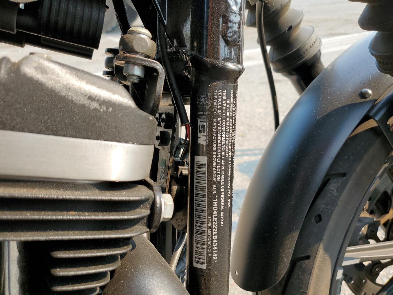 2020 Harley-Davidson Xl883 N VIN: 1HD4LE222LB434142 Lot: 70665644