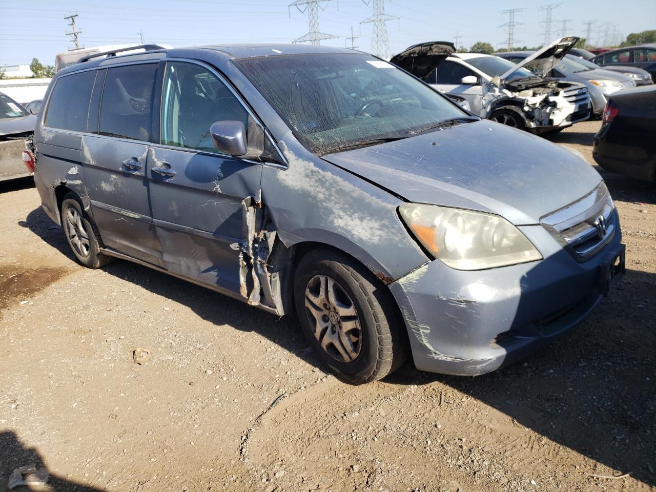 5FNRL38687B133335 2007 Honda Odyssey Exl