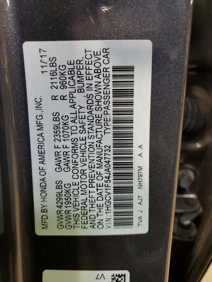 1HGCV1F54JA047732 2018 HONDA ACCORD - Image 13