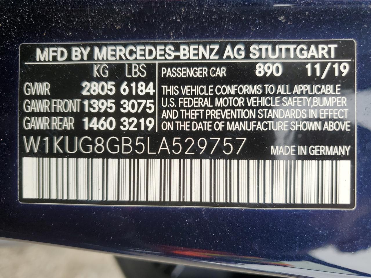 W1KUG8GB5LA529757 2020 Mercedes-Benz S 560 4Matic