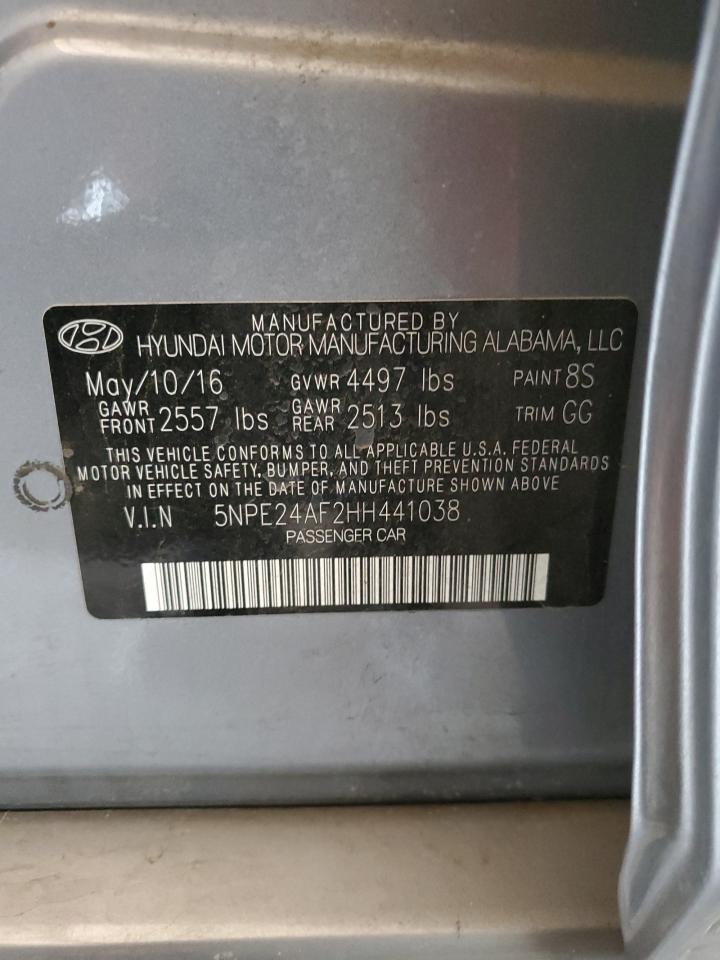 5NPE24AF2HH441038 2017 Hyundai Sonata Se