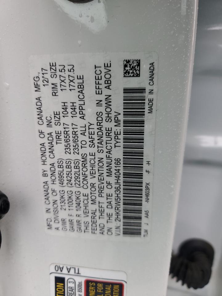 2HKRW5H36JH404166 2018 Honda Cr-V Lx